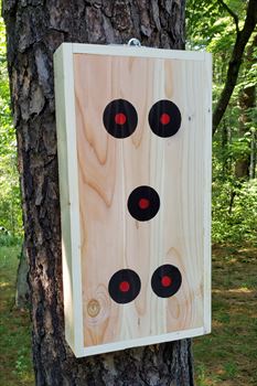 KNIFE THROWING TARGET, Double Sided - 22 1/2" x 11 3/4" x 3" Only $79.99 #454